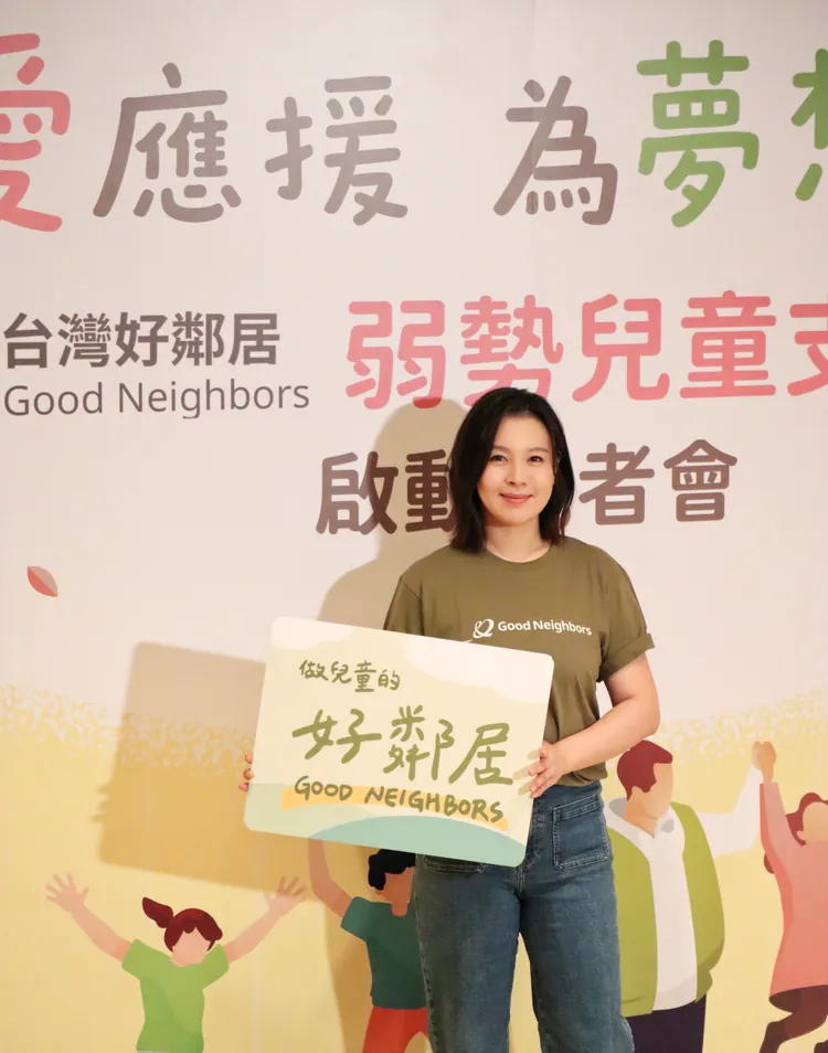 言言產後最大困擾是掉髮。台灣好鄰居協會提供