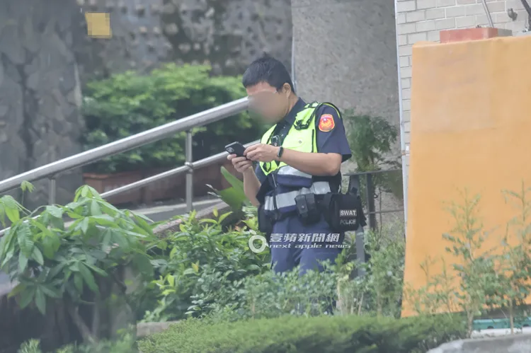 馬英九住處不時有警察巡邏簽到。特勤中心攝