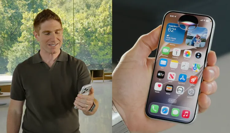 新版Siri建構於Apple Intelligence之上，具備個人情境理解、螢幕內容理解與跨App操作能力。Apple WWDC畫面