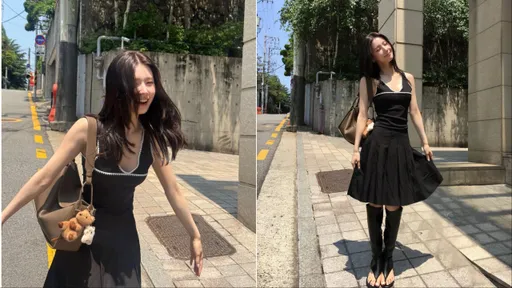 黑髮薇娟私服時髦又甜美！拎PEDRO大包燦笑根本漂亮傻瓜