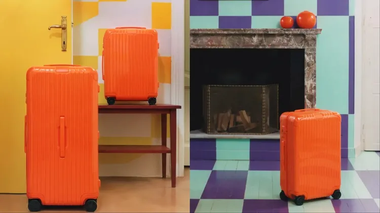 RIMOWA Essential系列Orange亮橙色Cabin行李箱3萬1500元、Check-In M行李箱3萬6300元、Trunk Plus行李箱4萬9900元。品牌提供