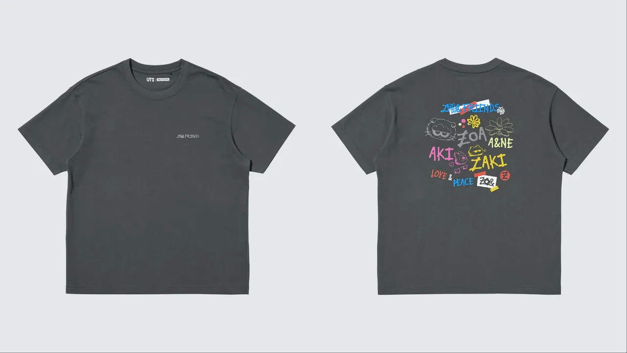 UNIQLO女裝ZO&FRIENDS UT印花T恤，490元。品牌提供