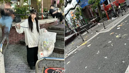 日本街頭超乾淨？　女偶像曝「我一天沒幫撿垃圾」就變這樣
