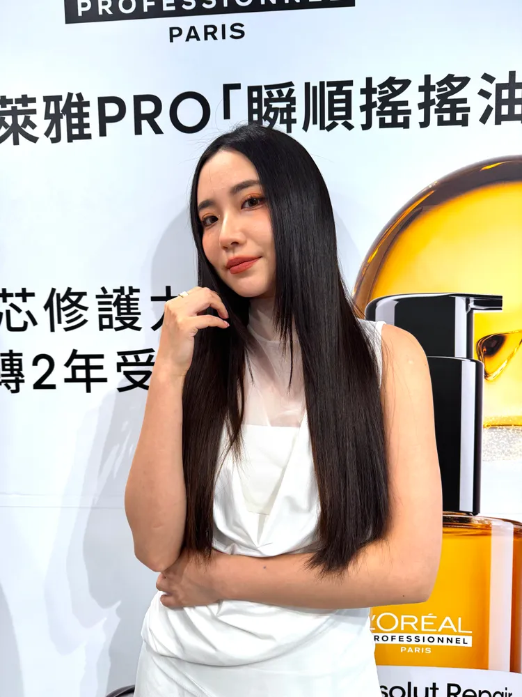 巴黎萊雅PRO推出絲漾博鏈鍵分子欣生護髮油。張家玲攝