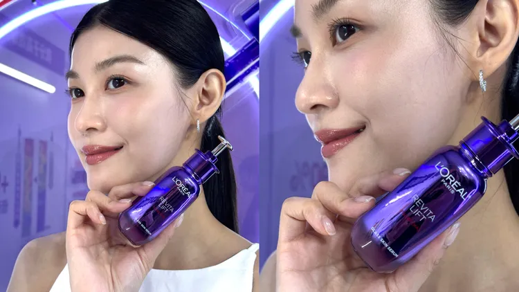 巴黎萊雅「紫光瓶」超水光PDRN修護精華，30ml／1599元。張家玲攝