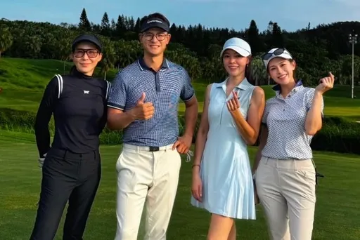 曾馨瑩不只跳舞很辣　打高爾夫也是正妹一枚