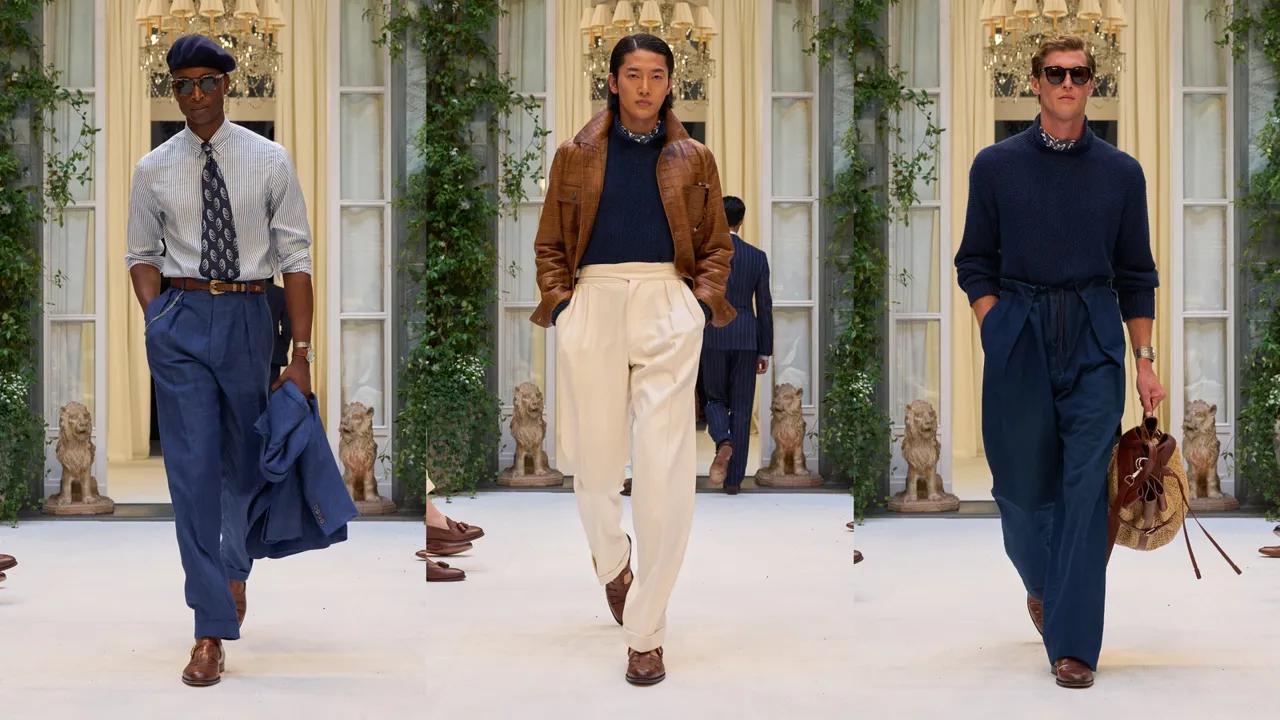 Ralph Lauren Purple Label 2027春夏男裝系列。品牌提供