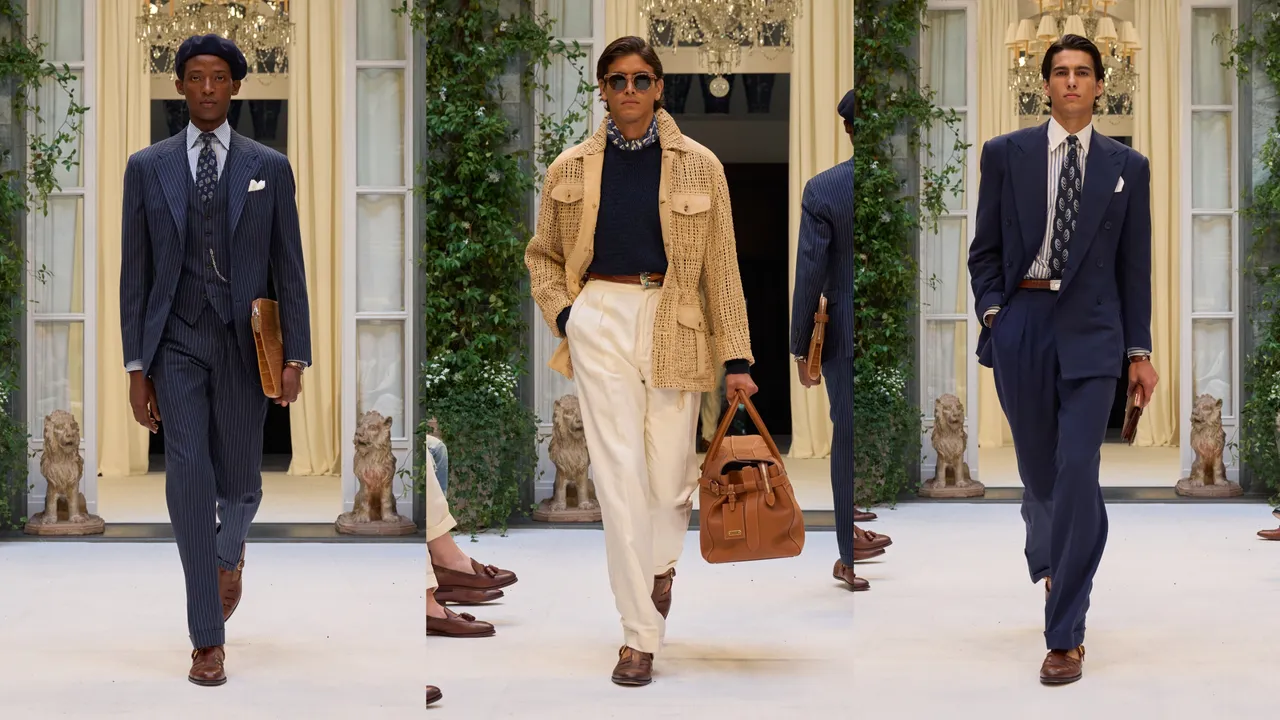Ralph Lauren Purple Label 2027春夏男裝系列。品牌提供