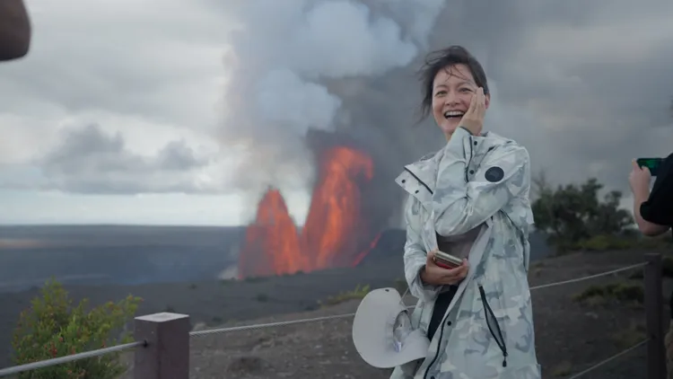 Janet在夏威夷直擊火山爆發。Janet提供