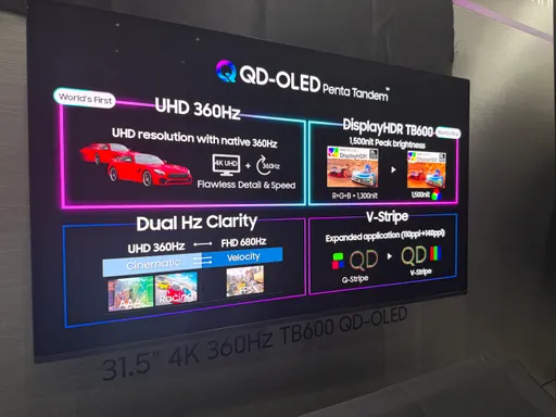 三星顯示猛攻電競與AI PC！首秀4K 360Hz QD-OLED　攜輝達享沉浸體驗