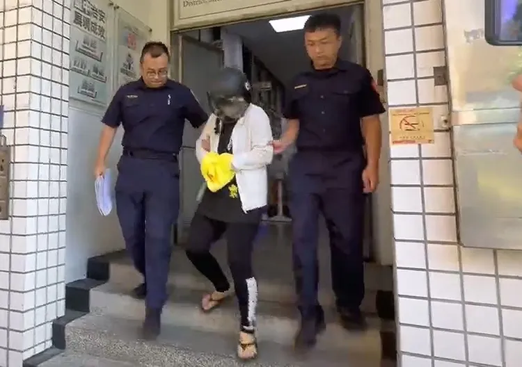劉女毒駕追撞6車造成1死5傷，被檢察官依毒駕致死等罪向法院聲押獲准。民眾提供