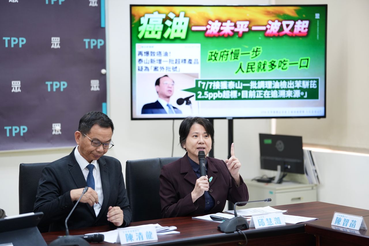 致癌毒油風暴延燒 民眾黨團砲轟衛福部:會議紀錄在哪裡?