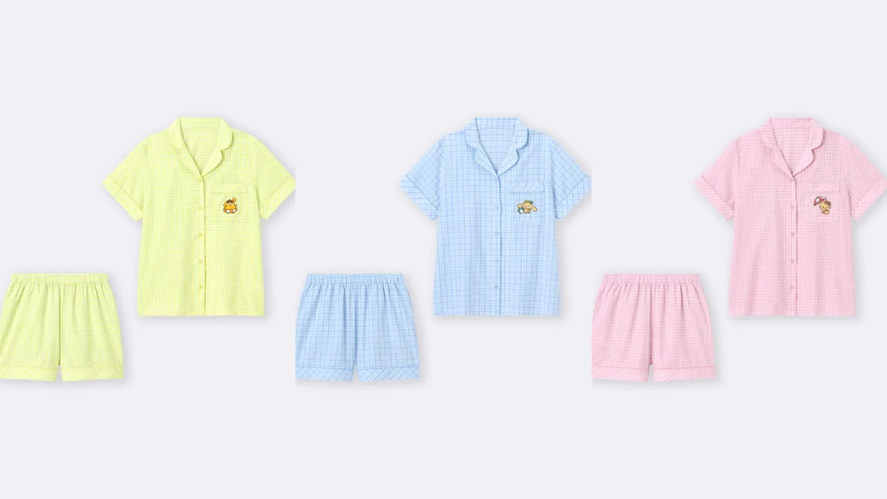 GU「曬黑三麗鷗」系列女裝家居服組，各890元。品牌提供