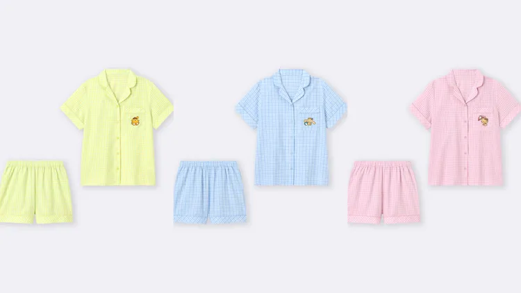 GU「曬黑三麗鷗」系列女裝家居服組，各890元。品牌提供