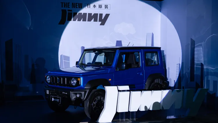 SUZUKI THE NEW Jimny維持高剛性階梯式大樑底盤、ALLGRIP PRO分時四驅及210mm離地高度，持續展現優異越野實力。林浩昇攝