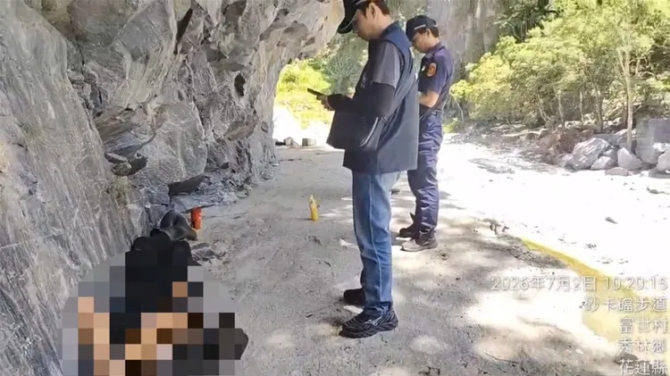 涉案男子遭警方逮捕。警方提供