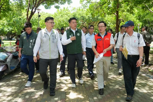 李柏毅率隊考察高雄防洪　賴瑞隆：讓公共建設都兼具防災功能