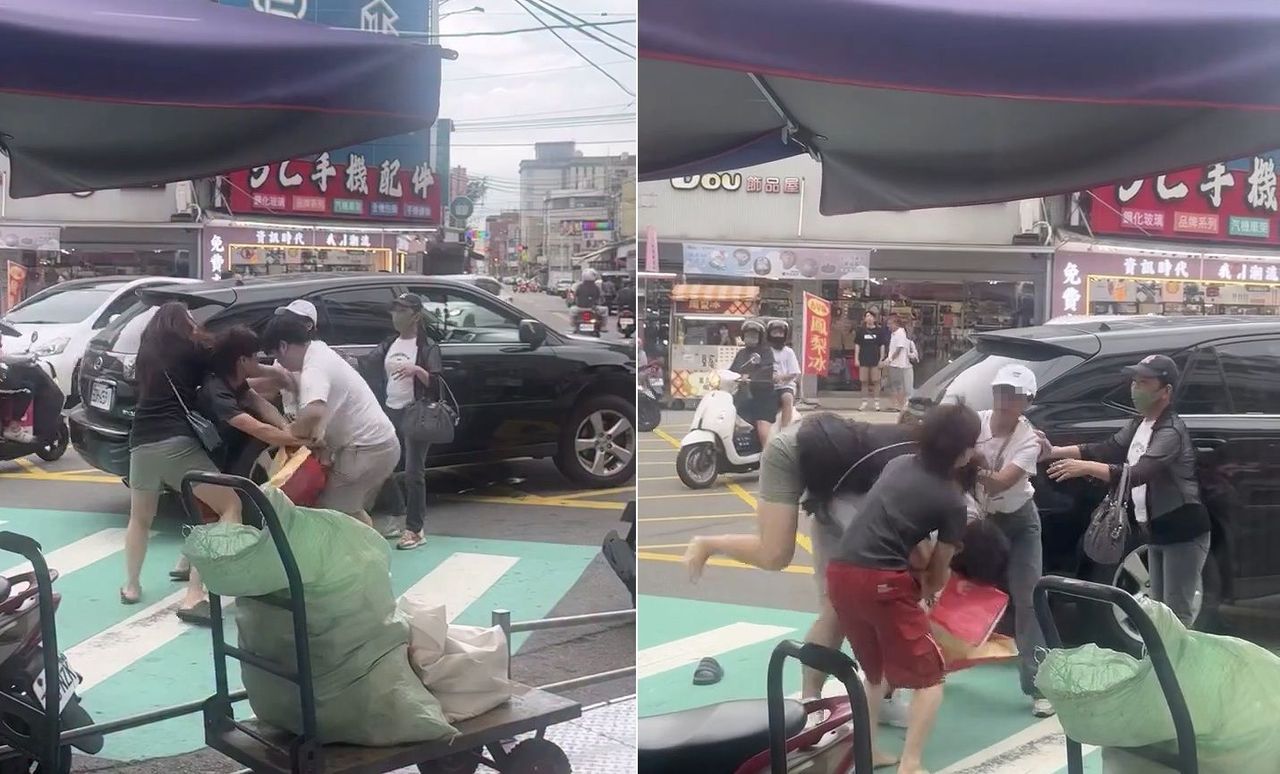 「大甲盃格鬥賽」又來了!車輛未讓行人爆衝突 路邊扭打多人傷