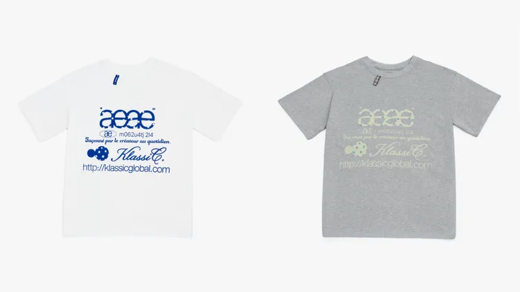 「KlassiC. x aeae」聯名T-Shirt，各1580元。品牌提供