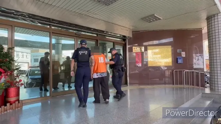 劉男毒駕遭警方逮捕。翻攝畫面