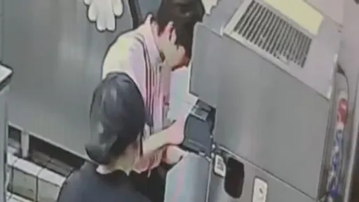 麥當勞員工疑朝顧客可樂吐口水　監視器直擊！中國女客怒報警