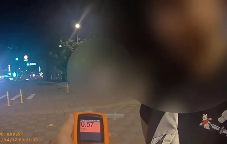 呂女酒測值達0.57。翻攝畫面
