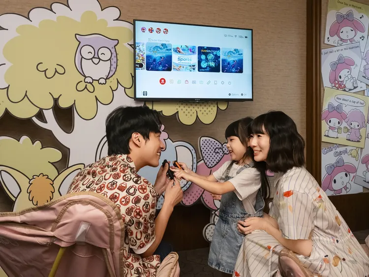 「冒險電玩島」體驗最新電玩遊戲，在充滿主題感的視覺環境中，享受親子競賽的趣味時光。台北遠東香格里拉提供
