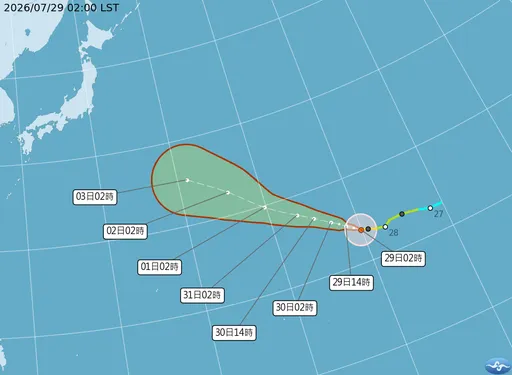 白海豚今挑戰強颱　午後雷雨炸山區