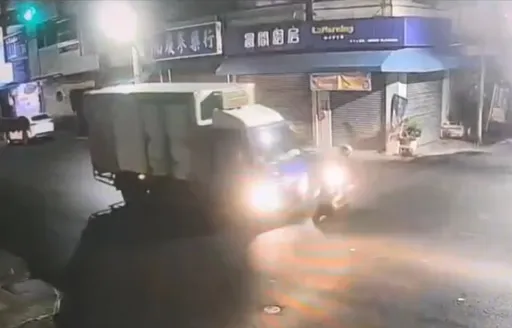 女保全下夜班返家...路口闖紅燈遭撞　頭部重創搶命中