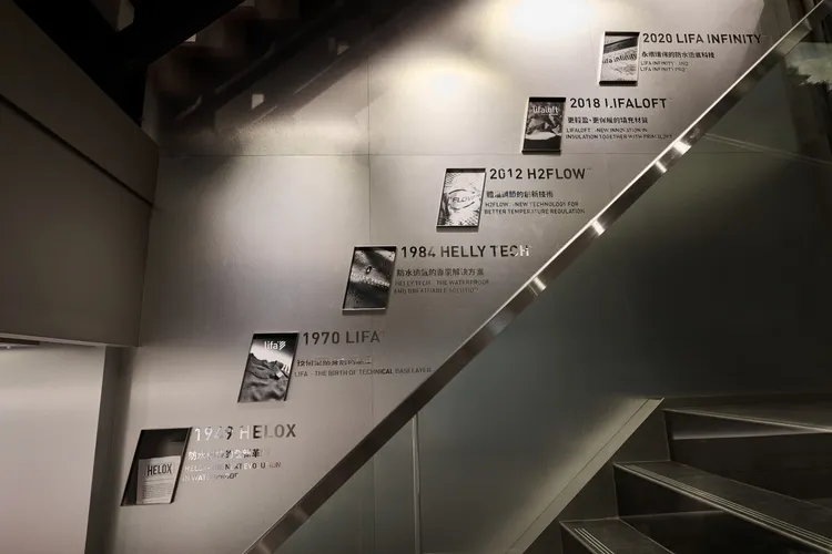 Helly Hansen信義旗艦店打造出品牌歷史牆。品牌提供