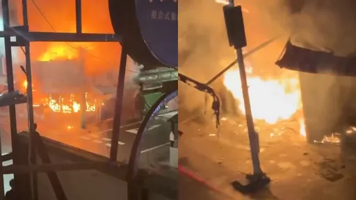 4桶瓦斯爆炸！猛火狂燒台東60年老店　目擊者：整條路都在喊快跑