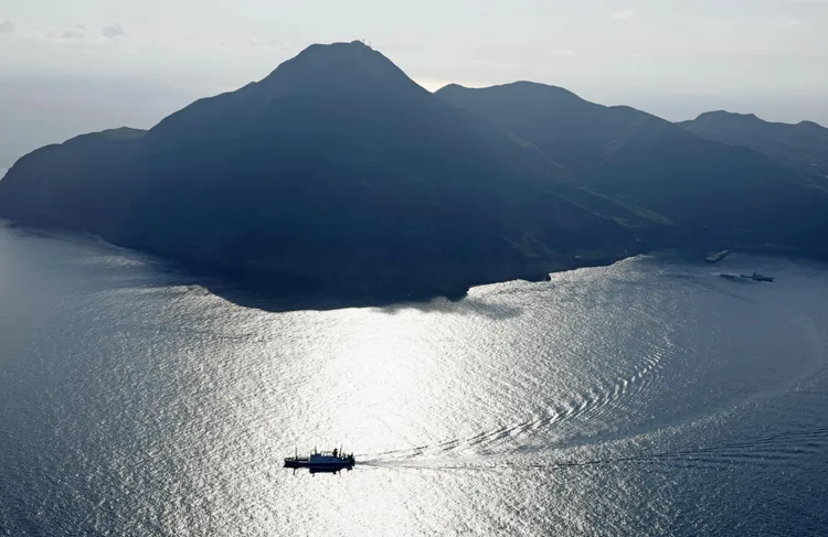 吐喀喇群島中的惡石島。路透