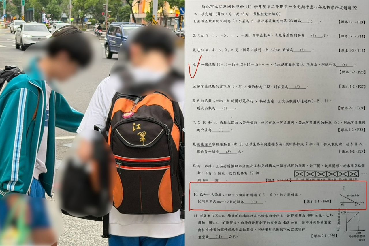 獨家|公立國中老師段考數學科出題爆抄襲! 指導班分數竟超車資優生「洩題黑幕」曝光