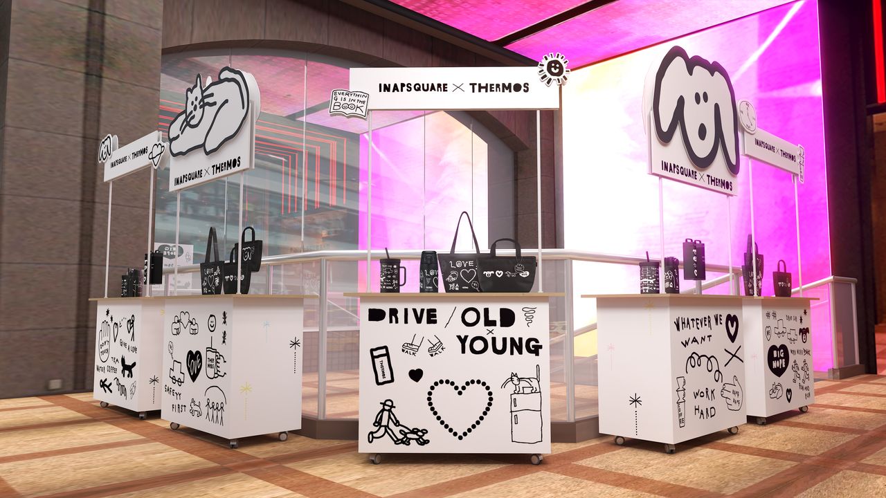 韓國限定聯名膳魔師X INAPSQUARE快閃南西店 夢幻黑白保溫杯限量開搶