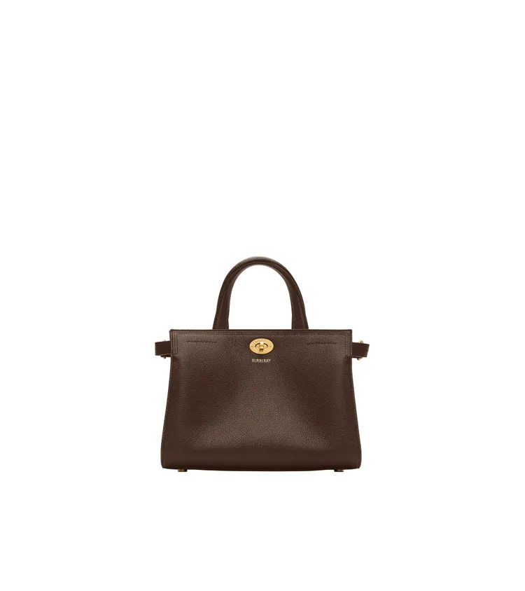 Burberry迷你格紋Cotswolds托特包，7萬5000元。品牌提供