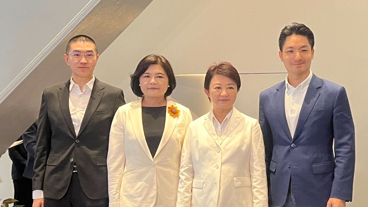 與蔣萬安、張麗善、謝國樑會面 盧秀燕:將召開反毒油線上國是會議