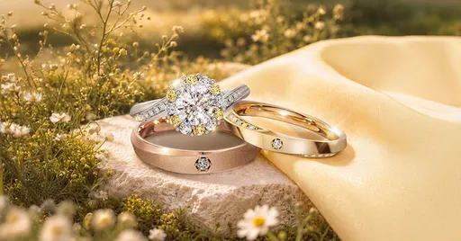 百年小熊維尼「甜」進婚戒　黃白鑽交織「Honey Halo」甜蜜光暈