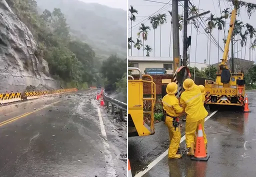 巴威掃南投逾4千戶停電　台14線兩路段中午11時預警性封閉