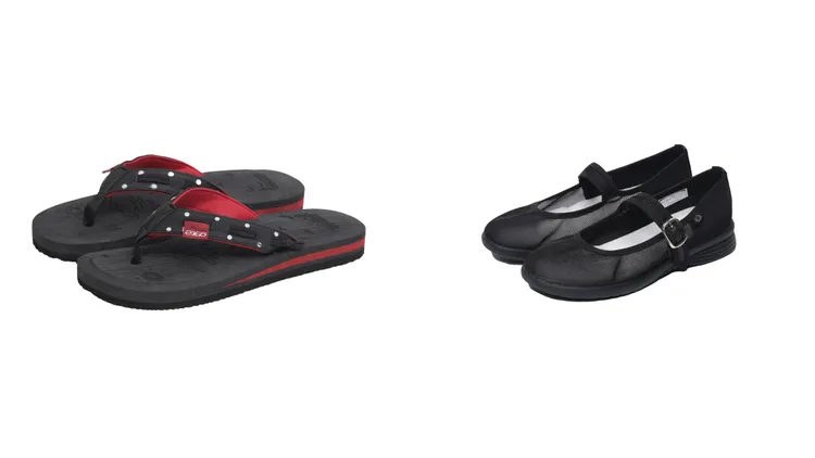 23.65 FEROA夾腳拖鞋（左）、 MARY JANE COOL（右），各937元。品牌提供