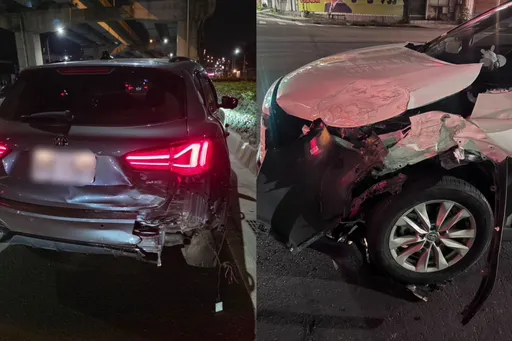 打方向燈也沒用！五股女駕駛違規路口停等遭追撞　警：最高可罰1800元