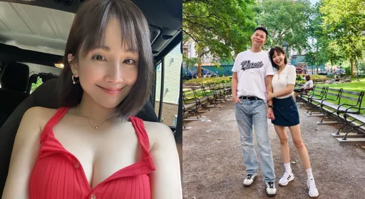 鍾欣怡赴美被搭訕8次！曬深V辣照「超兇」：老公說我太滋潤