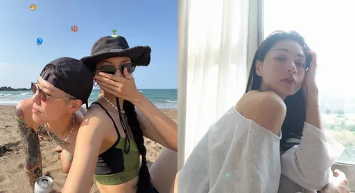 微風女神爆熱戀！十指緊扣依偎「帥女」　新歡竟是網紅