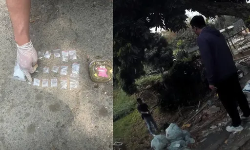 員警上門緝毒沒找著...毒販可疑眼神躲不過　安非他命藏草叢全搜出