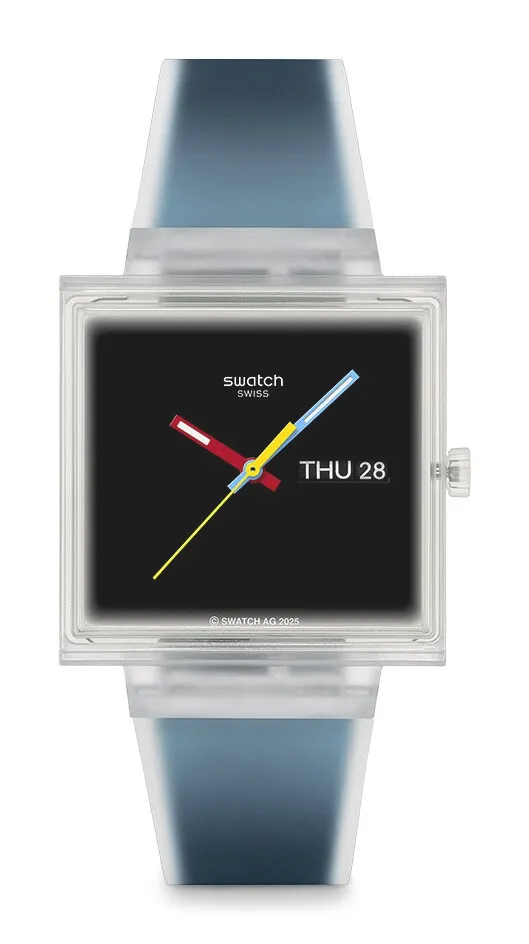 SWATCH WHAT IF…SEE THRU BLACK?腕錶，3100元。品牌提供