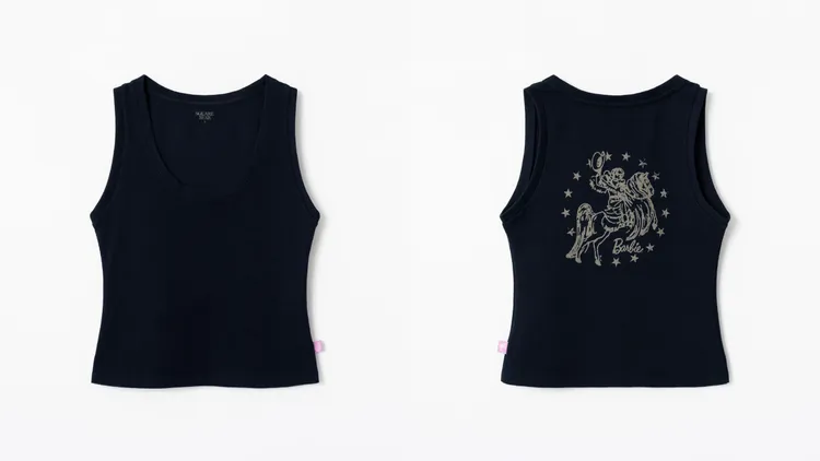SQUAREBEAR x Barbie聯名印花背心，780元。品牌提供