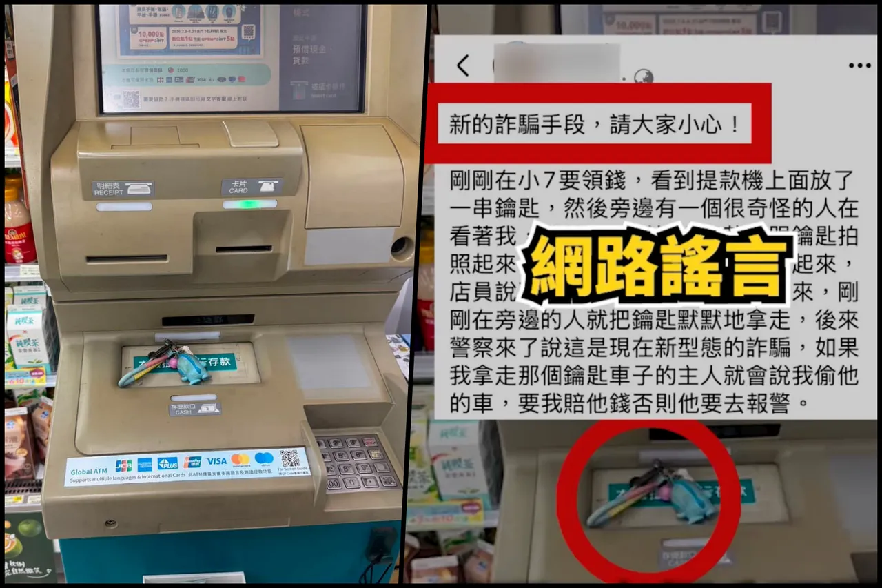 ATM放鑰匙是新詐騙？　警方教正確做法