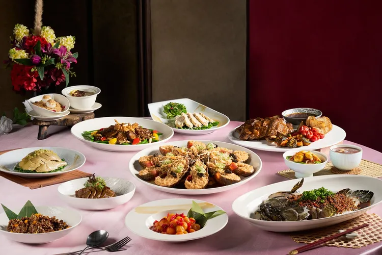 台北士林萬麗酒店2萬9800元+10%婚宴菜單，以中西融合與港式料理手法設計宴席菜色，呈現兼具層次與精緻感的婚宴饗宴。台北士林萬麗酒店提供
