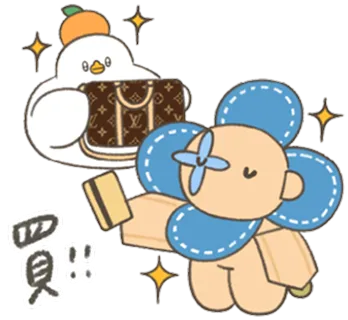 LV台灣限定「世界之旅期間限定LINE貼圖」。品牌提供