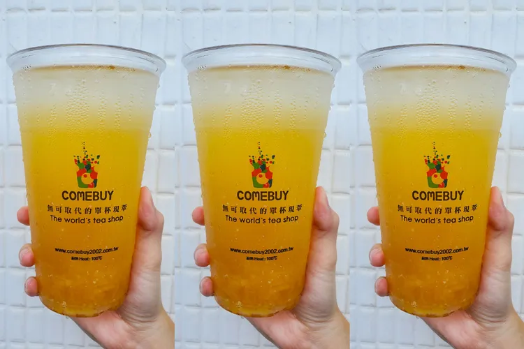 COMEBUY水果祭，推薦酸甜好味鳳梨冰茶。業者提供