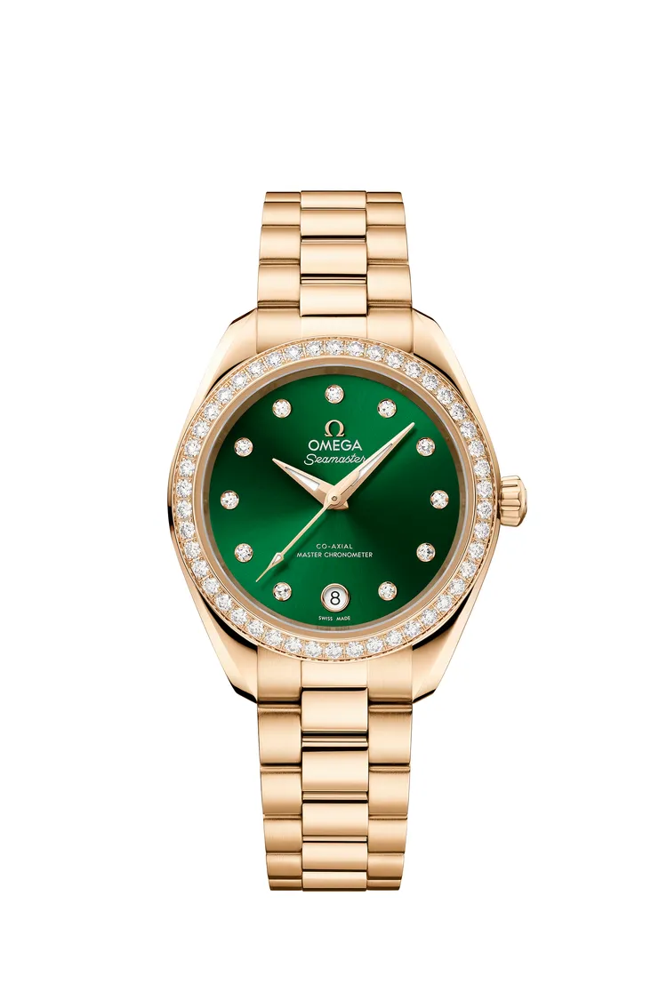 歐米茄海馬Aqua Terra 150米系列30毫米腕錶，136萬3000元。品牌提供